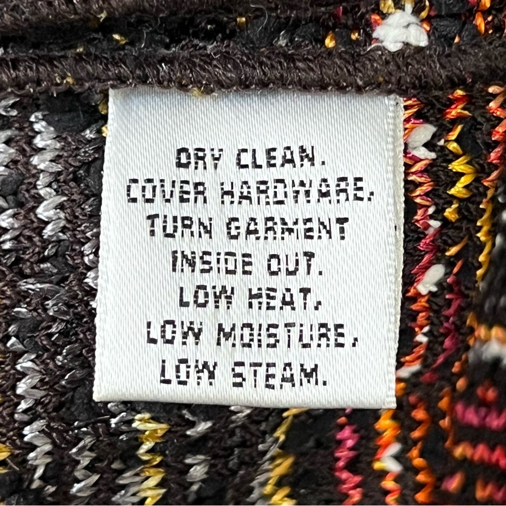 St. John Multicolored Long Cardigan Fringe Detail Quiet Luxury Timeless Elegance - Picture 12 of 12